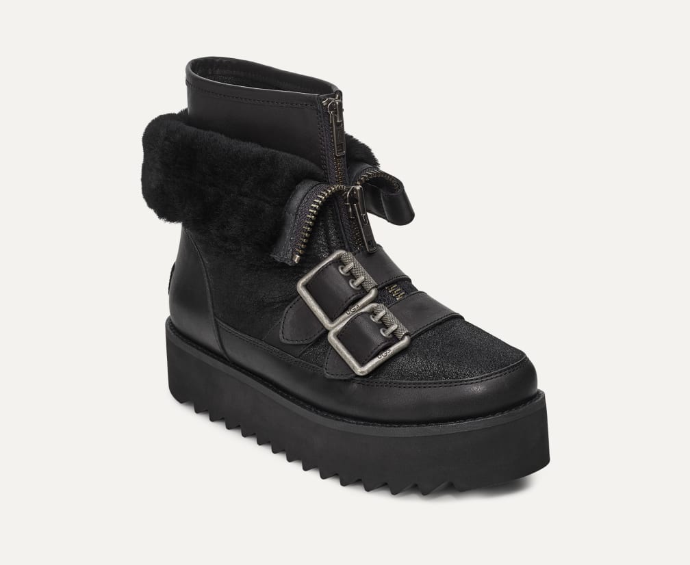 【SALE／55%OFF】 UGGモトパンクミニMoto Punk Mini/ブラック/厚底 靴